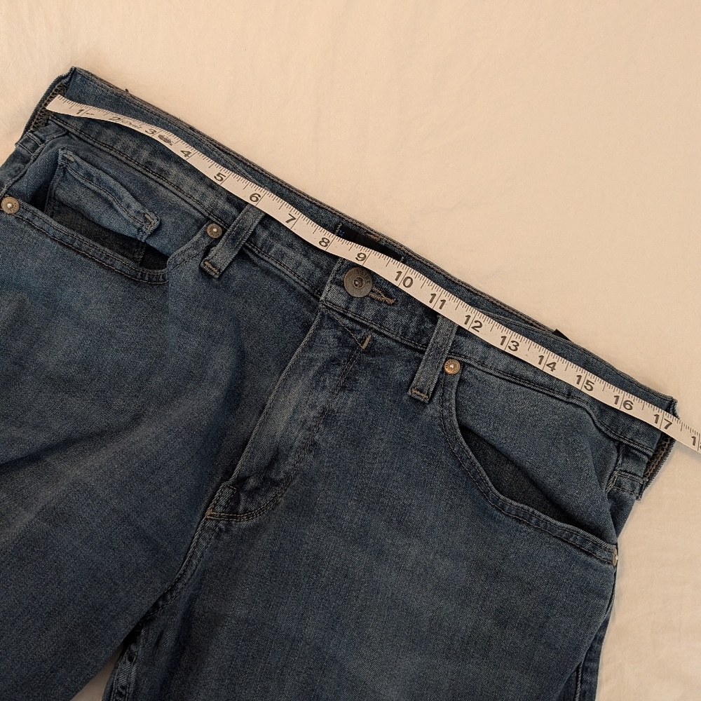Paige Men's Normandie Jeans Straight Stretch Sz 34 X 33 Med/Dark Wash Designer - Picture 7 of 15